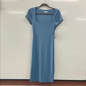 Gaze Blue Midi Dress